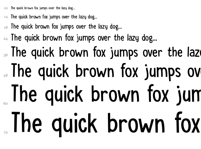 DK Toadstool font waterfall